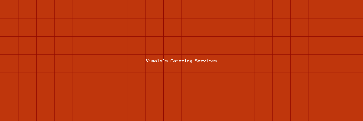 Vimala's Catering Services banner
